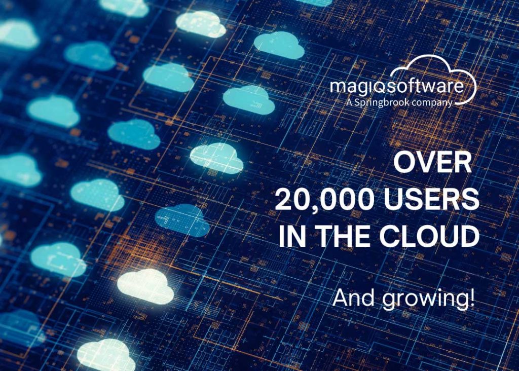 MAGIQ Software has over 20,000 users in the cloud.