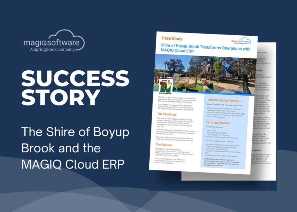 Boyup Brook Shire Council Modernises Operations with the MAGIQ Cloud ERP