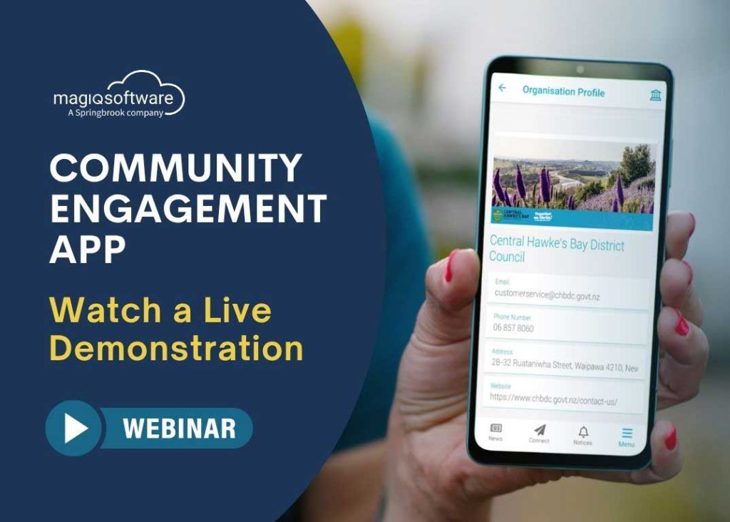 Live Demonstration of MAGIQ Software's Community Engagement App