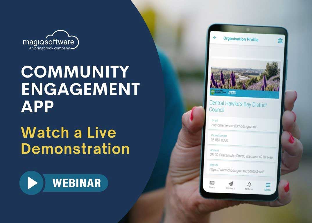 Live Demonstration of MAGIQ Software's Community Engagement App