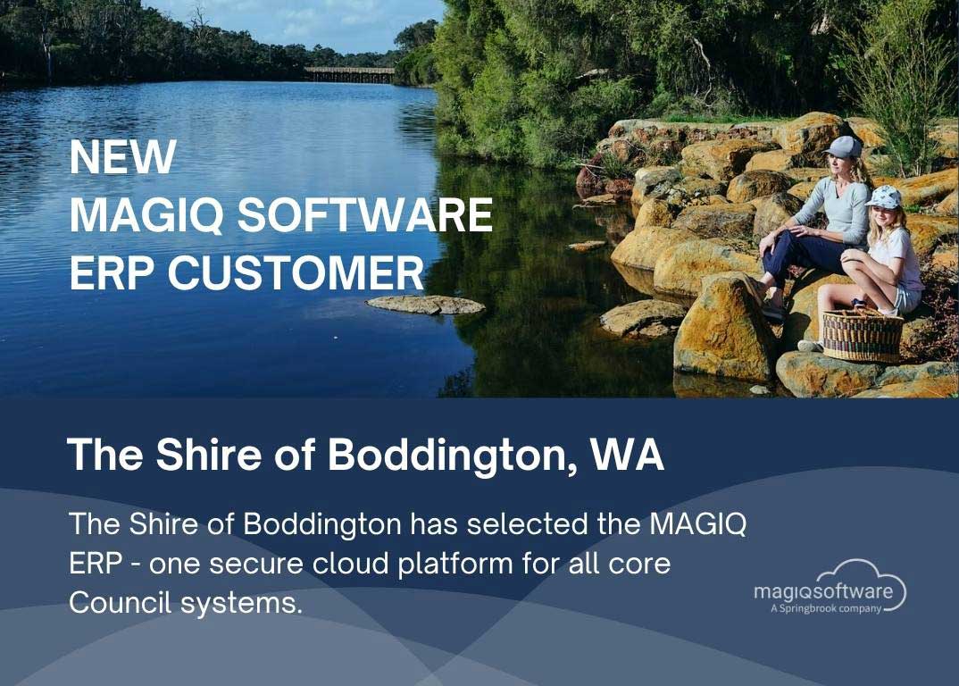 The Shire of Boddington in Western Australia select the MAGIQ Cloud ERP
