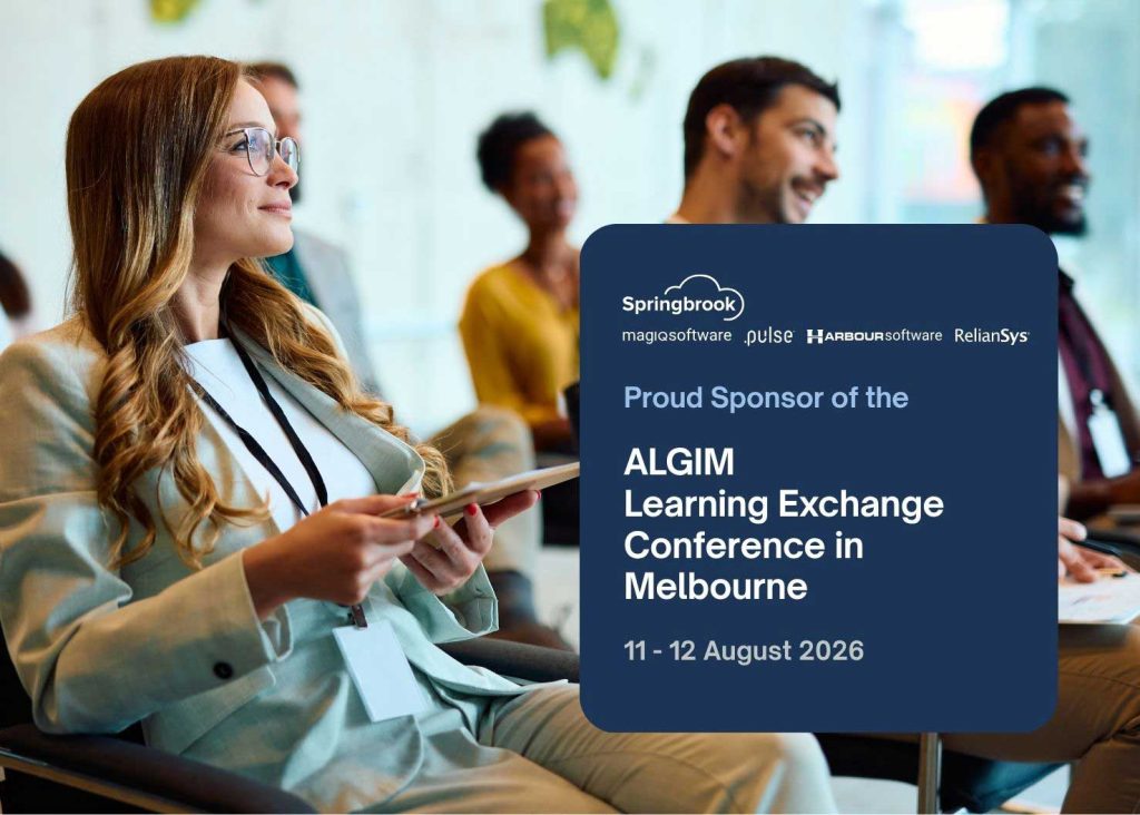 MAGIQ Software is excited to be exhibiting at the ALGIM Learning Exchange Conference this week alongside our Springbrook Software partners Pulse Software, Harbour Software, and RelianSys.