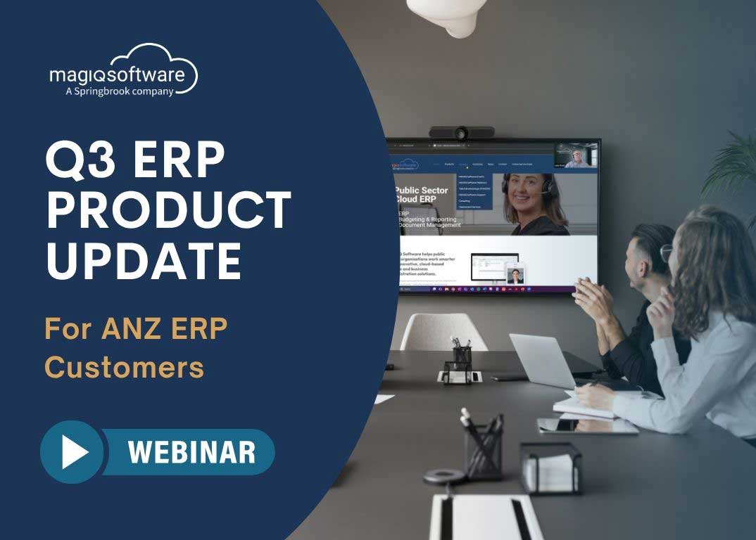 Join the MAGIQ Software Q3 ERP Product Update Webinar